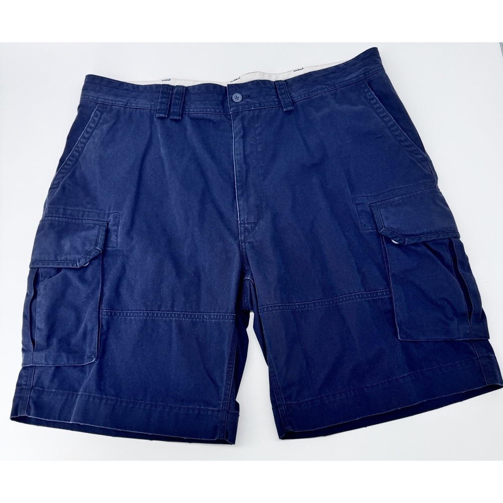 Polo by Ralph Lauren 90s Short Cargo‎ Pants Navy Cotton Size 44B